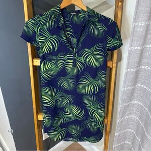 Short Sleeve Palm Dress
